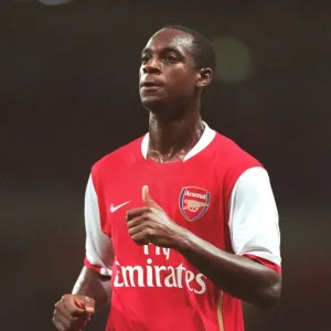 Justin Hoyte in Action: Arsenal's 2-1 Victory over Dinamo Zagreb in the UEFA Champions League Qualifier, Emirates Stadium, 2006
