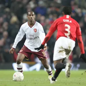 Justin Hoyte (Arsenal) Patrice Evra (Man Utd) Justin Hoyte (Arsenal) Patrice Evra (Man Utd)