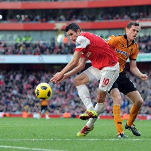 Matches 2010-11 Canvas Print Collection: Arsenal v Wolverhampton Wanderers 2010-11