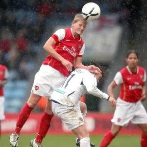 Katie Chapman (Arsenal) Karen Burke (Leeds)