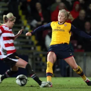 Print of Katie Chapman and Natasha Hughes in action Print of Katie Chapman and Natasha Hughes in action