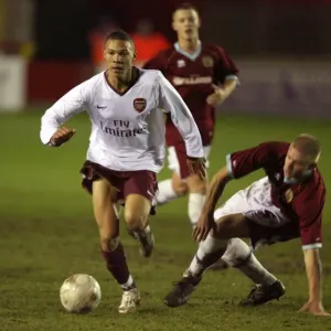 Keiran Gibbs (Arsenal) Nik Kudiersky (Burnley) Keiran Gibbs (Arsenal) Nik Kudiersky (Burnley)