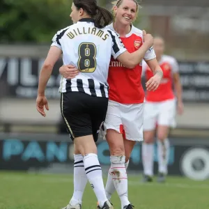 Kelly Smith (Arsenal Ladies) Rachel Williams (Notts County) Kelly Smith (Arsenal Ladies) Rachel Williams (Notts County)