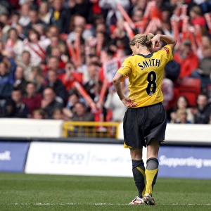 Kelly Smith celebrates scoring her 2nd goal Arsenals 4th