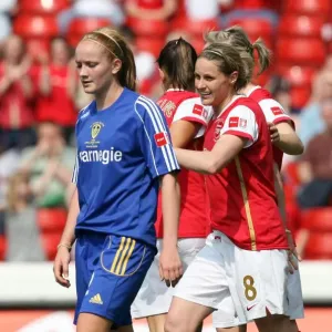 Kelly Smith celebrates scoring Arsenals 4th goal her 2nd Kelly Smith celebrates scoring Arsenals 4th goal her 2nd