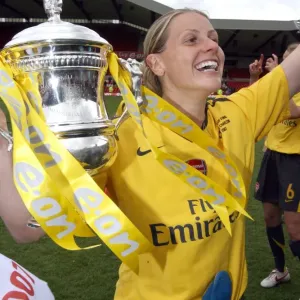 Kelly Smith with the FA Cup: Arsenal's Victory over Charlton Athletic Kelly Smith with the FA Cup: Arsenal's Victory over Charlton Athletic