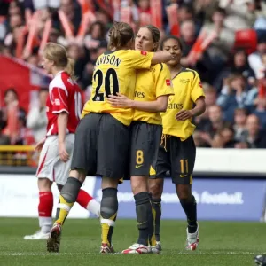 Kelly Smith and Gemma Davison: Celebrating Arsenal Ladies 4th Goal in FA Cup Final Victory (2007) Kelly Smith and Gemma Davison: Celebrating Arsenal Ladies 4th Goal in FA Cup Final Victory (2007)