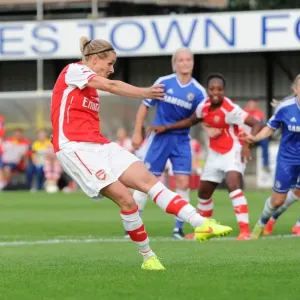 Kelly Smith Scores Penalty Goal: Chelsea Ladies vs. Arsenal Ladies, WSL (Women's Super League), 2014