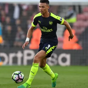 Kieran Gibbs in Action: Southampton vs Arsenal, Premier League 2016-17