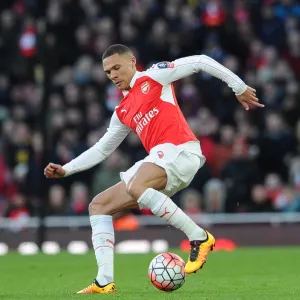 Kieran Gibbs (Arsenal). Arsenal 2: 1 Burnley. FA Cup 4th Round. Emirates Stadium, 30 / 1 / 16