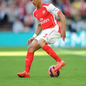 Kieran Gibbs (Arsenal). Arsenal 2: 1 Reading, after extra time. FA Cup Semi Final