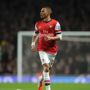 Kieran Gibbs (Arsenal). Arsenal 2: 2 Swansea City. Barclays Premier League. Emirates Stadium