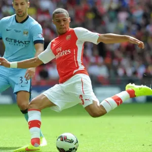Kieran Gibbs (Arsenal). Arsenal 3: 0 Manchester City. FA Community Shield. Wembley Stadium, 10 / 8 / 14 Kieran Gibbs (Arsenal). Arsenal 3: 0 Manchester City. FA Community Shield. Wembley Stadium, 10 / 8 / 14