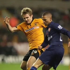 Kieran Gibbs (Arsenal) Kevin Doyle (Wolves) Kieran Gibbs (Arsenal) Kevin Doyle (Wolves)
