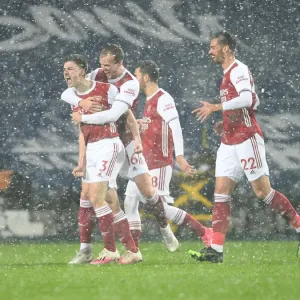 Kieran Tierney Scores the Winning Goal for Arsenal Print Kieran Tierney Scores the Winning Goal for Arsenal Print