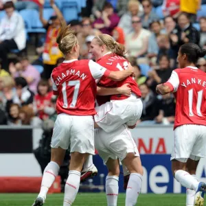 Kim Little celebrates scoring Arsenals 1st goal. Arsenal Ladies 2: 0 Bristol Academy