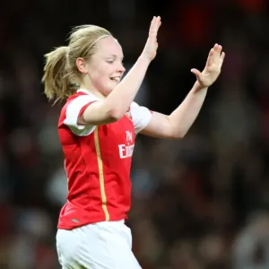 Kim Little celebrates scoring Arsenals 3rd goal Kim Little celebrates scoring Arsenals 3rd goal