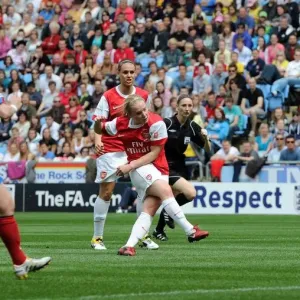 Print of Kim Little scoring the winning goal in the 2011 FA Cup Final Print of Kim Little scoring the winning goal in the 2011 FA Cup Final