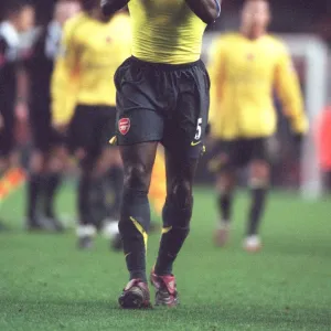 Kolo Toure (Arsenal) claps the fans after the match