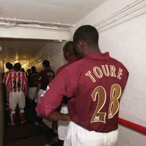 Kolo Toure (Arsenal) in the players tunnell. Arsenal 3: 1 Sunderland Kolo Toure (Arsenal) in the players tunnell. Arsenal 3: 1 Sunderland