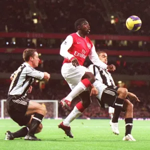Kolo Toure (Arsenal) Scott Parker and Kieron Dyer (Newcastle) Kolo Toure (Arsenal) Scott Parker and Kieron Dyer (Newcastle)