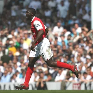 Kolo Toure celebrates scoring the 1st Arsenal goal Kolo Toure celebrates scoring the 1st Arsenal goal