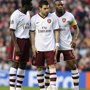 Kolo Toure, Cesc Fabregas and William Gallas (Arsenal)