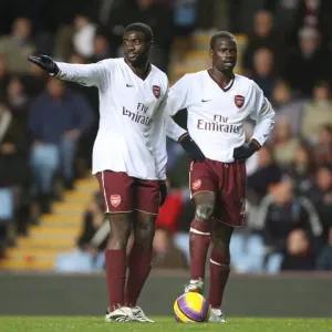 Kolo Toure and Emmanuel Eboue Print Kolo Toure and Emmanuel Eboue Print