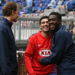 Kolo Toure and Jens Lehmann with Jose Antonio Reyes Print Kolo Toure and Jens Lehmann with Jose Antonio Reyes Print