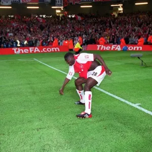 Kolo Toure's Euphoric Backflip: Arsenal's FA Cup Victory over Southampton, Millennium Stadium, 2003 Kolo Toure's Euphoric Backflip: Arsenal's FA Cup Victory over Southampton, Millennium Stadium, 2003