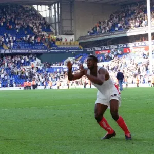 Kolo Toure's Euphoric Back Flip: Arsenal's FA Premiership Victory over Tottenham, 2004