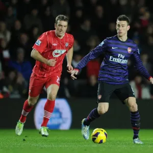 Koscielny vs Lambert: Intense Battle at Southampton's St Marys Stadium (Arsenal vs Southampton 2012-13) Koscielny vs Lambert: Intense Battle at Southampton's St Marys Stadium (Arsenal vs Southampton 2012-13)