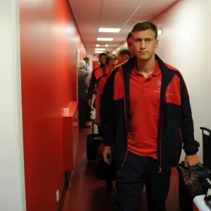 Krystain Bielik (Arsenal). Nottingham Forest 0: 4 Arsenal. EPL League Cup. 3rd Round Krystain Bielik (Arsenal). Nottingham Forest 0: 4 Arsenal. EPL League Cup. 3rd Round