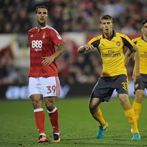 Krystian Bielik (Arsenal) Apostolos Vellios (Forest). Nottingham Forest 0: 4 Arsenal