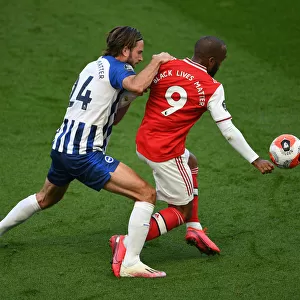 Lacazette vs. Propper: A Premier League Battle - Arsenal's Star Forward Clashes with Brighton's Midfielder