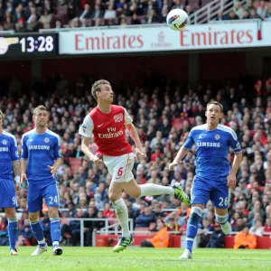 Laurent Koscielny (Arsenal) John Terry (Chelsea). Arsenal 0: 0 Chelsea. Barclays Premier League