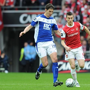 Laurent Koscielny (Arsenal) Nikola Zigic (Birmingham). Arsenal 1: 2 Birmingham City