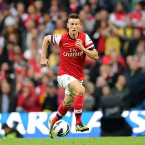 Laurent Koscielny at Arsenal Training Ground: Manchester City Showdown, Premier League 2012-13