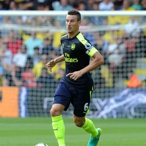 Laurent Koscielny (Arsenal). Watford 1: 3 Arsenal. Premier League. Vicarage Road, Watford Laurent Koscielny (Arsenal). Watford 1: 3 Arsenal. Premier League. Vicarage Road, Watford