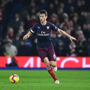 Laurent Koscielny Focuses in Arsenal's Premier League Clash against Brighton & Hove Albion Laurent Koscielny Focuses in Arsenal's Premier League Clash against Brighton & Hove Albion