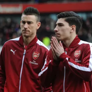 Laurent Koscielny and Hector Bellerin (Arsenal) Laurent Koscielny and Hector Bellerin (Arsenal)