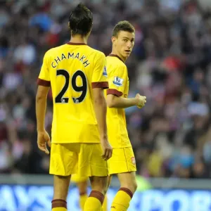 Laurent Koscielny and Marouane Chamakh (Arsenal). Sunderland 1: 1 Arsenal Laurent Koscielny and Marouane Chamakh (Arsenal). Sunderland 1: 1 Arsenal