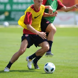 Laurent Koscielny and Samir Nasri (Arsenal). Arsenal Training Camp, Bad Waltersdorf