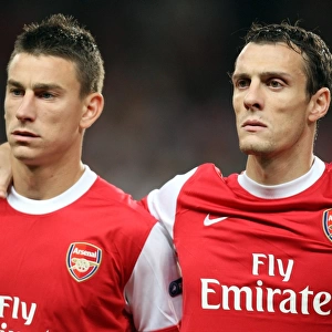 Laurent Koscielny and Sebastien Squillaci (Arsenal). Arsenal 6: 0 SC Braga