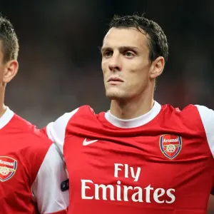 Laurent Koscielny and Sebastien Squillaci (Arsenal). Arsenal 6: 0 SC Braga Laurent Koscielny and Sebastien Squillaci (Arsenal). Arsenal 6: 0 SC Braga