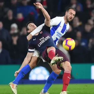 Laurent Koscielny vs Glenn Murray Print - December 26, 2018