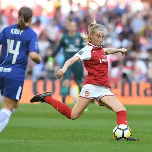 Leah Williamson of Arsenal in FA Cup Final Action Against Chelsea Ladies Leah Williamson of Arsenal in FA Cup Final Action Against Chelsea Ladies