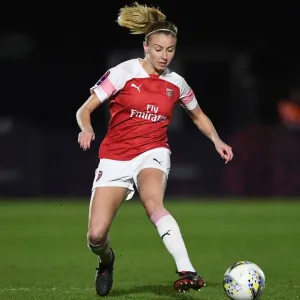 Leah Williamson of Arsenal in FA WSL Continental Tyres Cup Action Leah Williamson of Arsenal in FA WSL Continental Tyres Cup Action