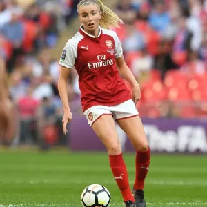 Leah Williamson of Arsenal Facing Off in FA Cup Final against Chelsea Ladies Leah Williamson of Arsenal Facing Off in FA Cup Final against Chelsea Ladies