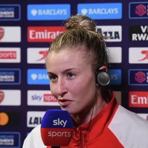 Leah Williamson, Arsenal Women's Star, Celebrates Post-Match Victory at Meadow Park Against Reading Leah Williamson, Arsenal Women's Star, Celebrates Post-Match Victory at Meadow Park Against Reading